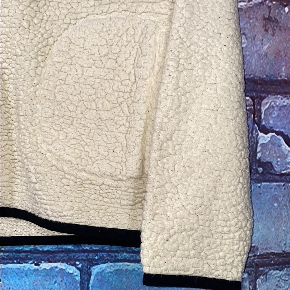 Bp Cozy Jacket Cream Sherpa Pullover Large